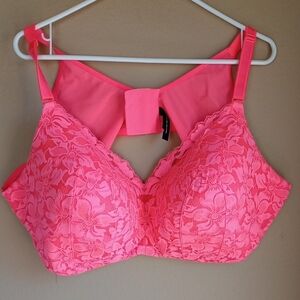 Torrid 50D Women’s Lace Full Coverage Bra - Pink